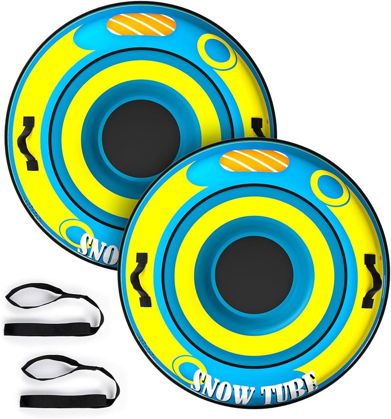 EPN Heavy Duty Snow Tube with Premium Oxford Covers and Handles for Adults, Thickened Bottom Inflatable Snow Sled Sledding Toboggan Winter Outdoor Fun - Image 1